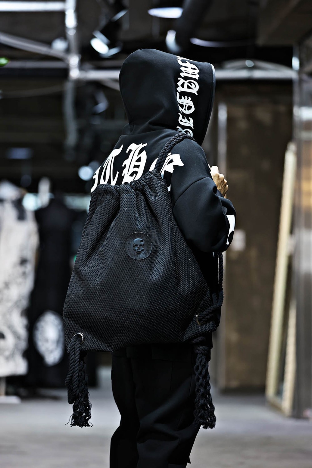 ByTheR Logo Patch Mesh Backpack