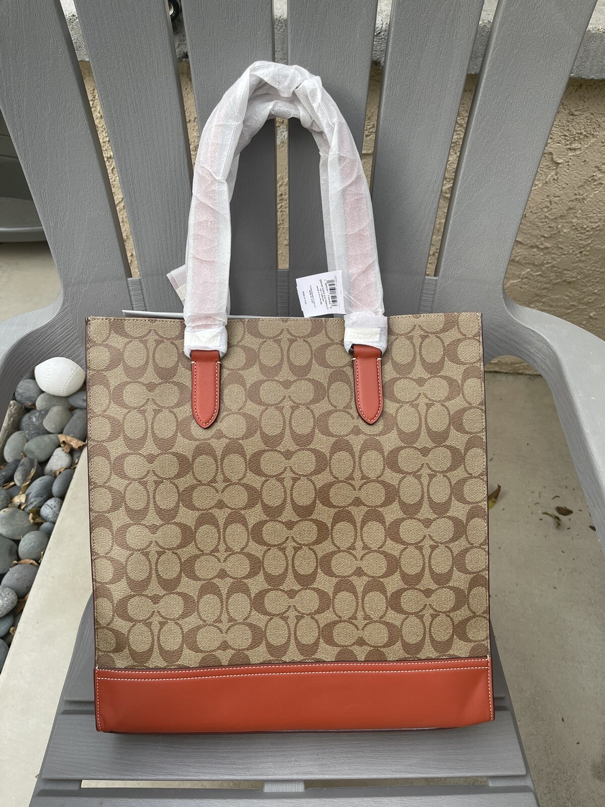 NWT Coach X Peanuts MEN’s Graham Structured Tote In Signature Canvas With Patche