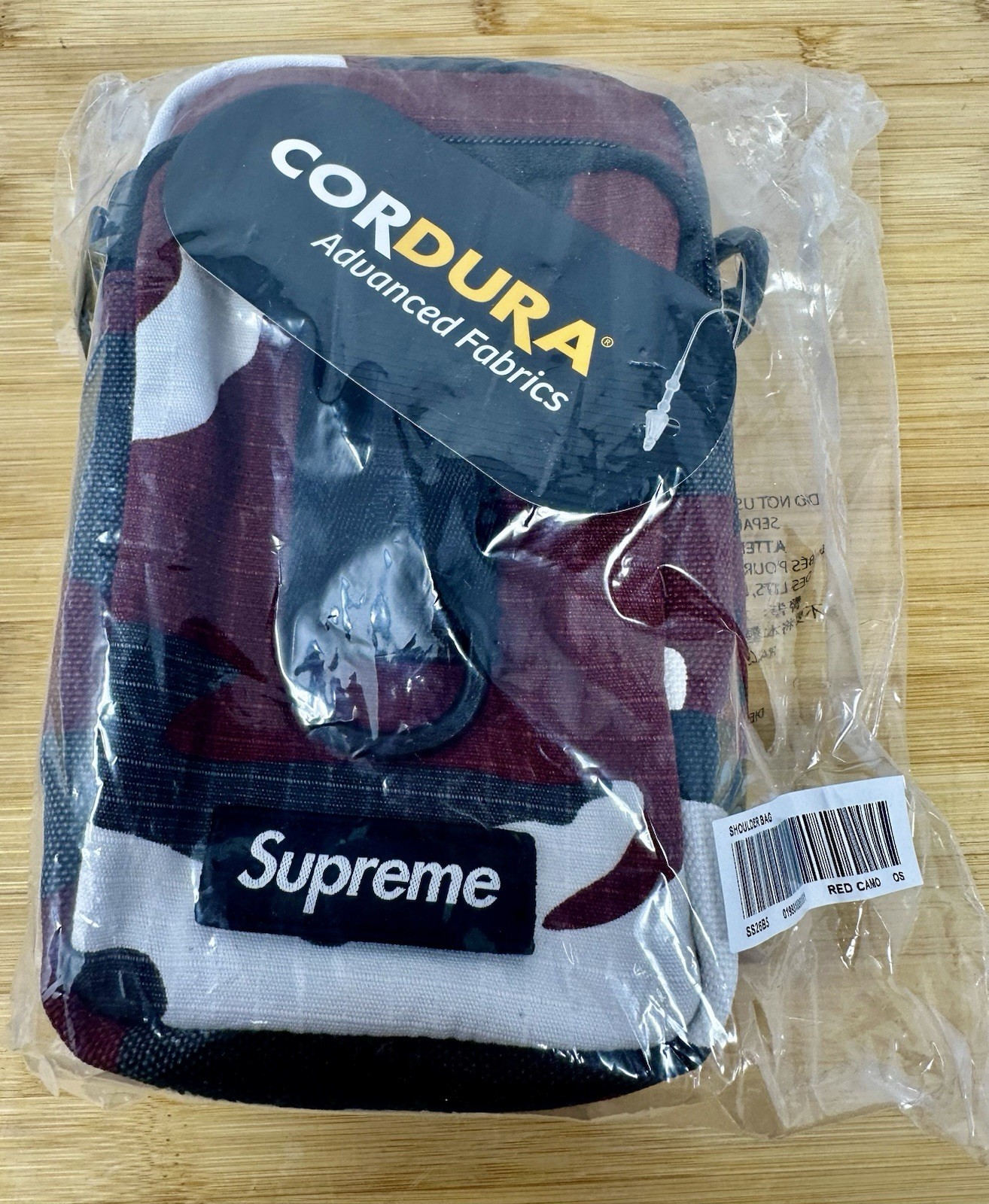Supreme Shoulder Bag (SS26) Red Camo Sealed Brand New In Hand!