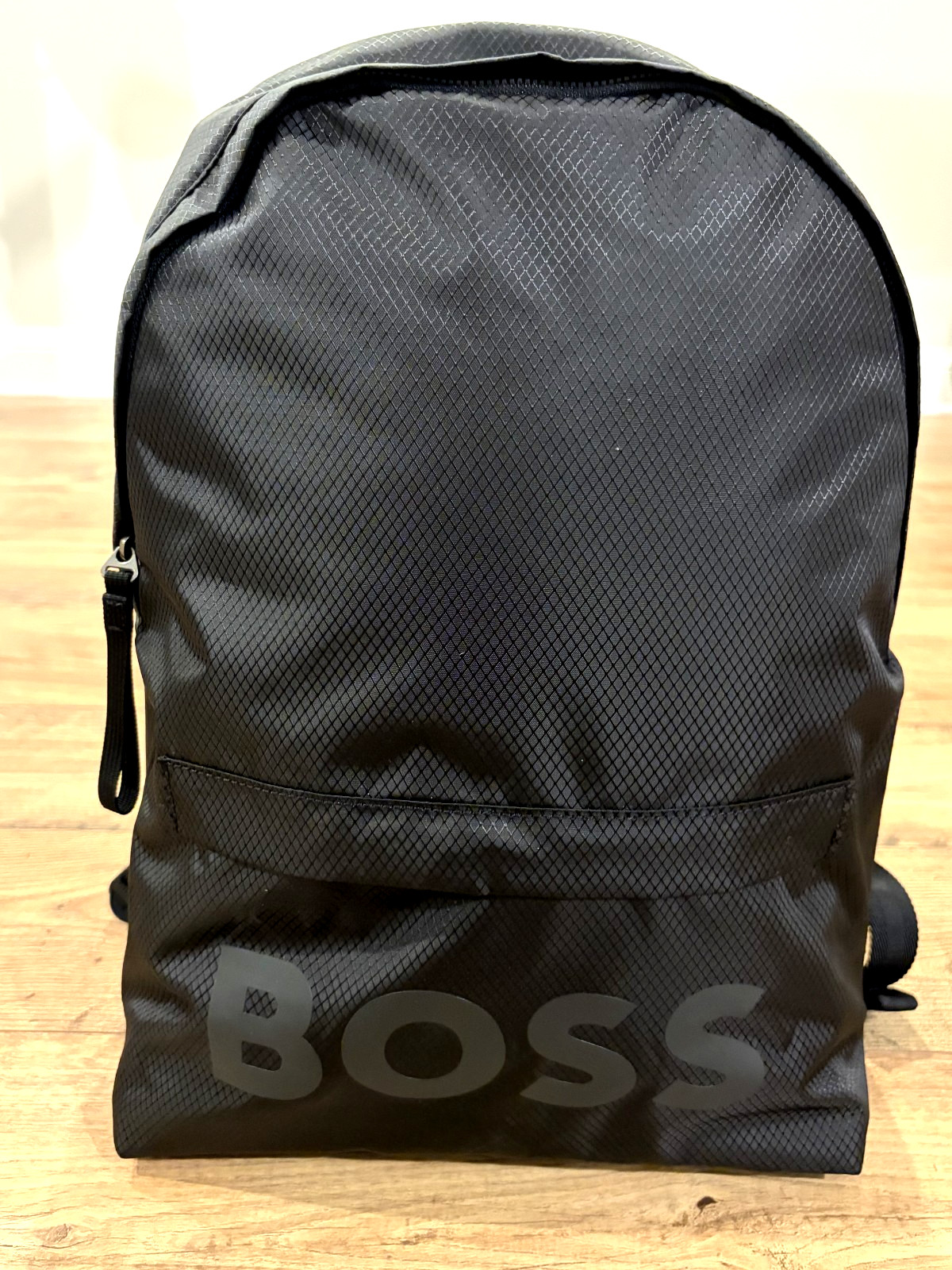 Hugo BOSS Pixel Backpack Black Ripstop Laptop Sleeve 17″ NWT Designer Urban Bag