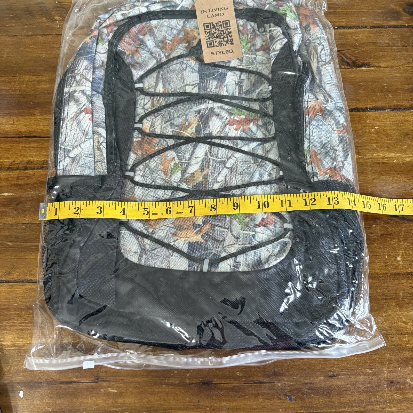NWT Camo Backpack Basic Classic Camouflage School Sports Hunting Travel