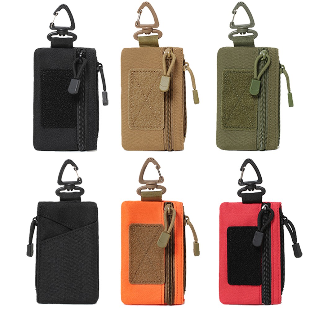 Small Molle Pouch Tactical Bag Coin Purse Keychain Wallet Wireless Headset Pack