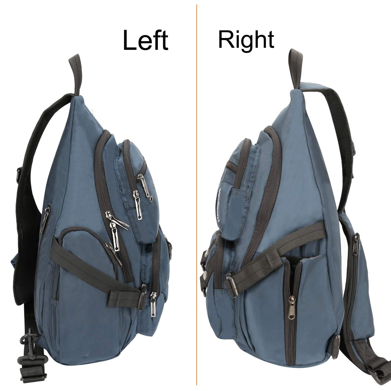 Crossbody Sling Bag Backpack for Men & Large Fits 13″ Laptop Blue