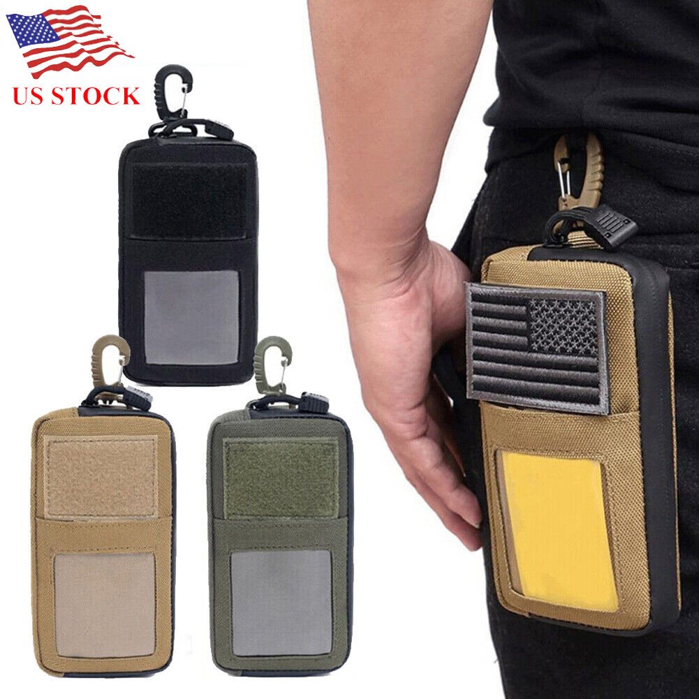 Outdoor Molle Tactical Pouch Cell Phone Military Waist Bag Holster Case Pack US