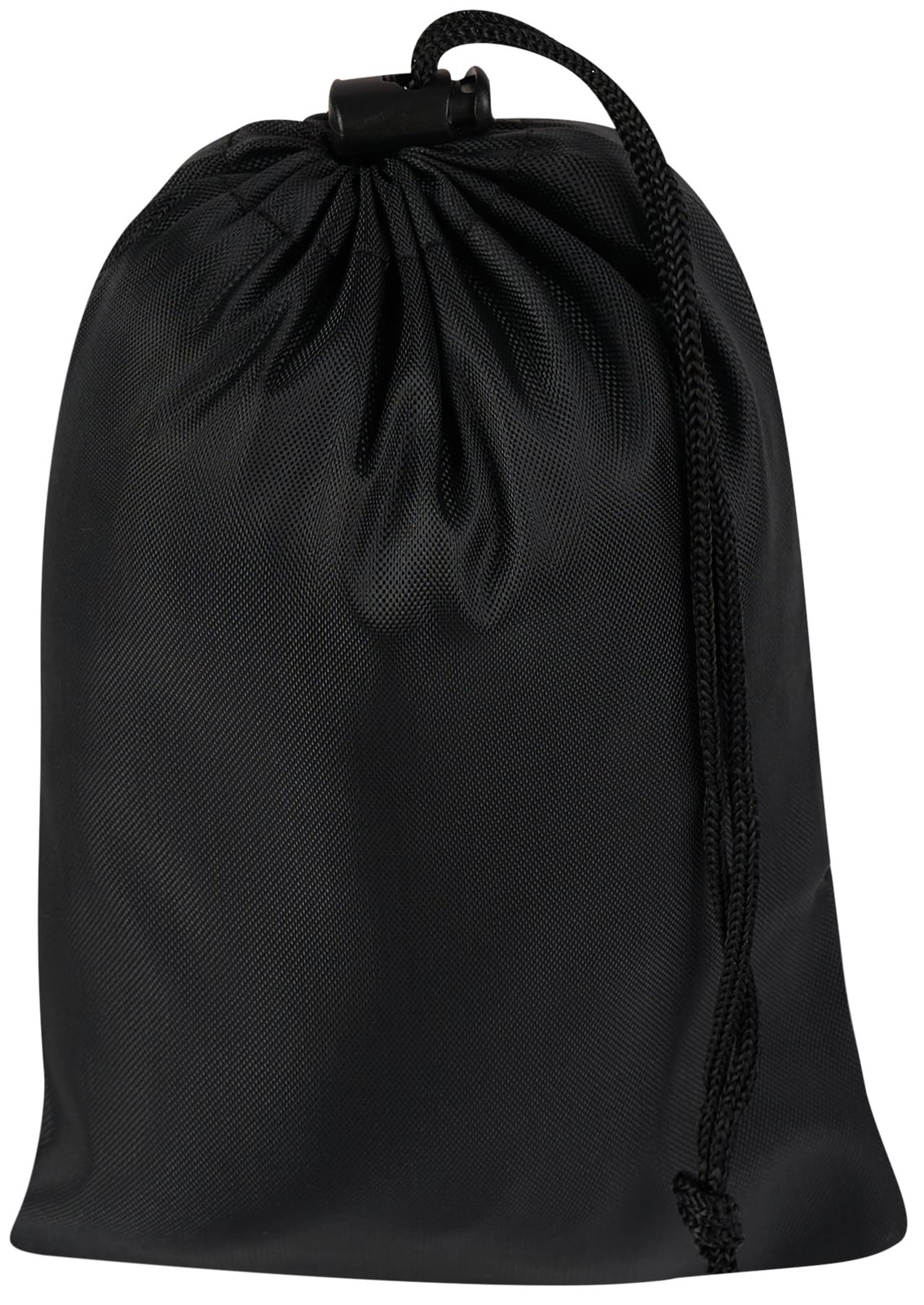 Drawstring Bag with Toggle – Nylon Cinch and Ditty Pouch – Six Pack (Black, 5 X
