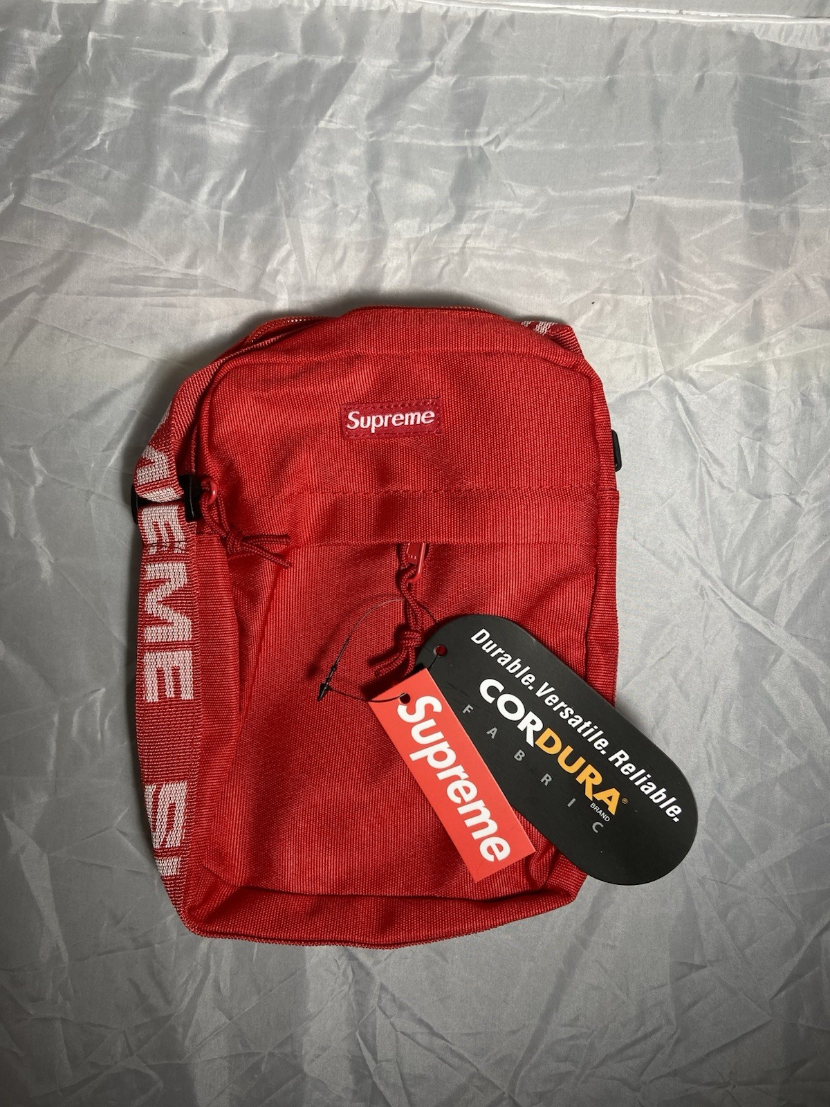Supreme SS18 Shoulder Bag Red Box Logo Crossbody Streetwear Authentic