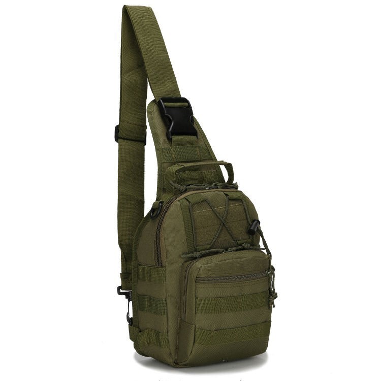 Mens Tactical Backpack Molle Sling Shoulder Bag Chest Pack Outdoor Hiking Travel