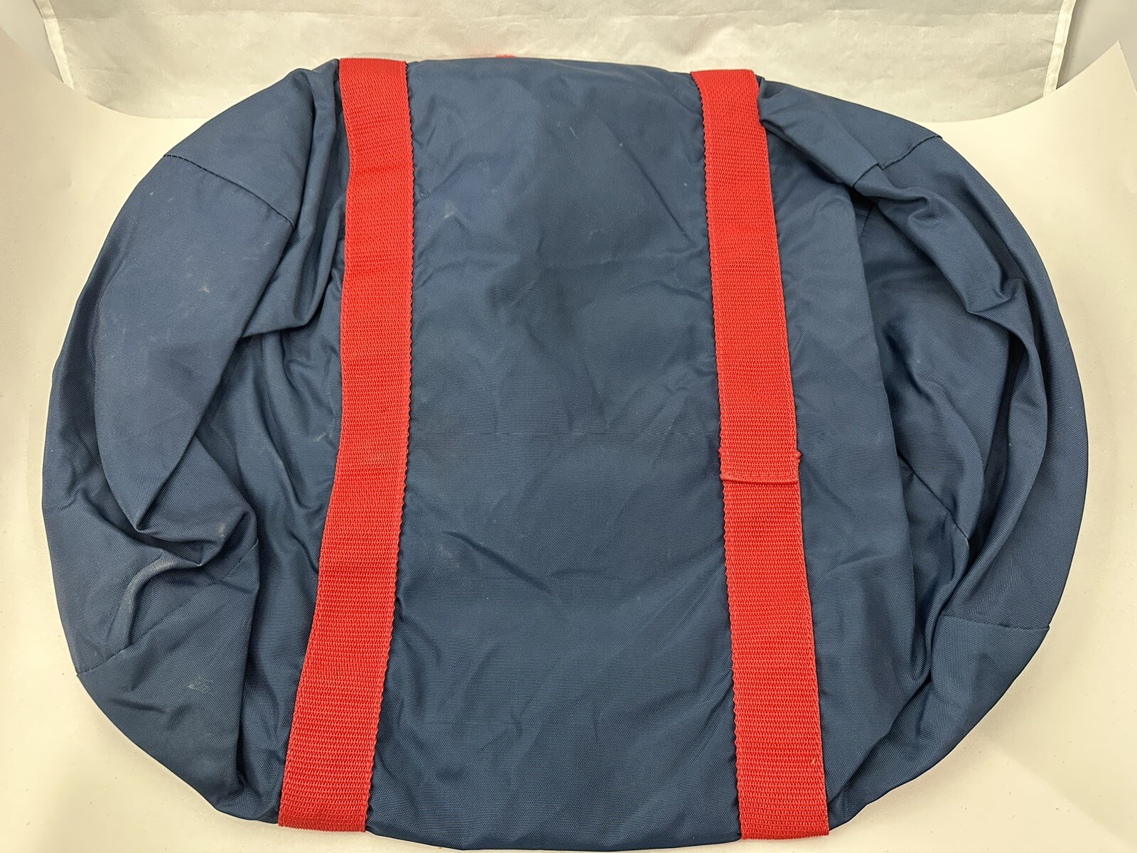 Vintage Alpine USA American Gear Blue/Red Duffle Bag- Stay Well Logo -Nylon
