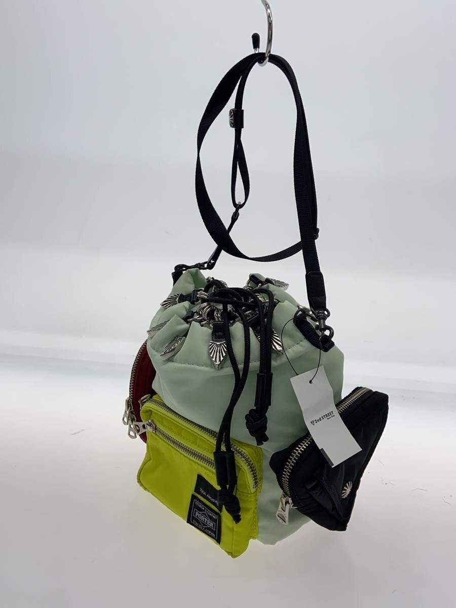 Authentic Porter x Toga Shoulder Bag Green 11.5cm Depth 22cm Height 16cm Width