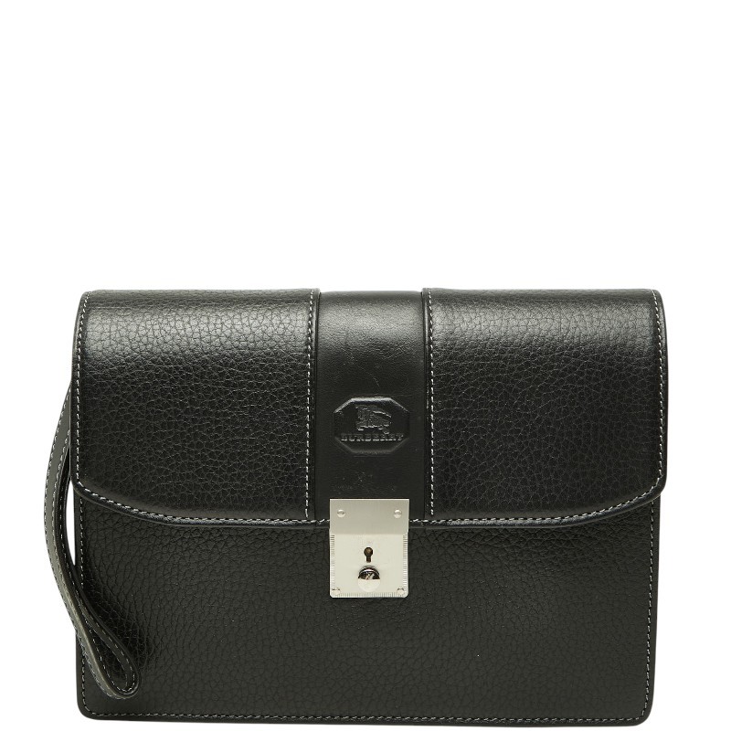 BURBERRY Nova Check Shadow Horse business bag clutch bag mens 【Used】