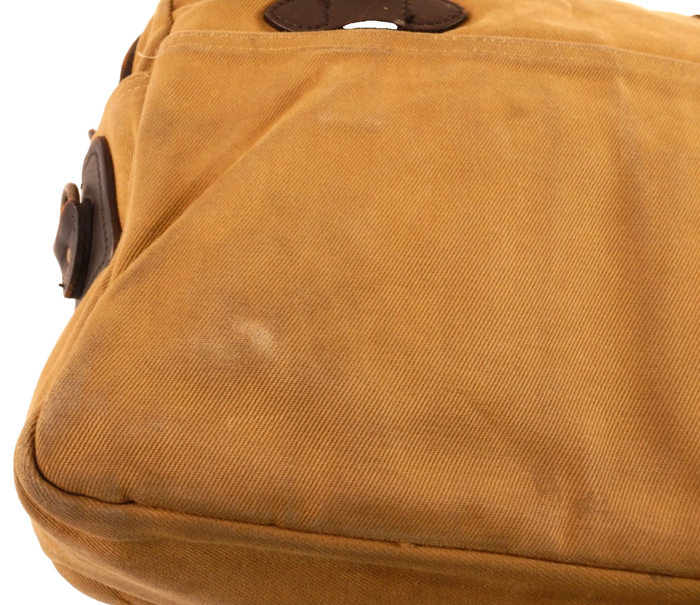 Filson 70257 Tan Rugged Twill Briefcase Computer Bag no strap
