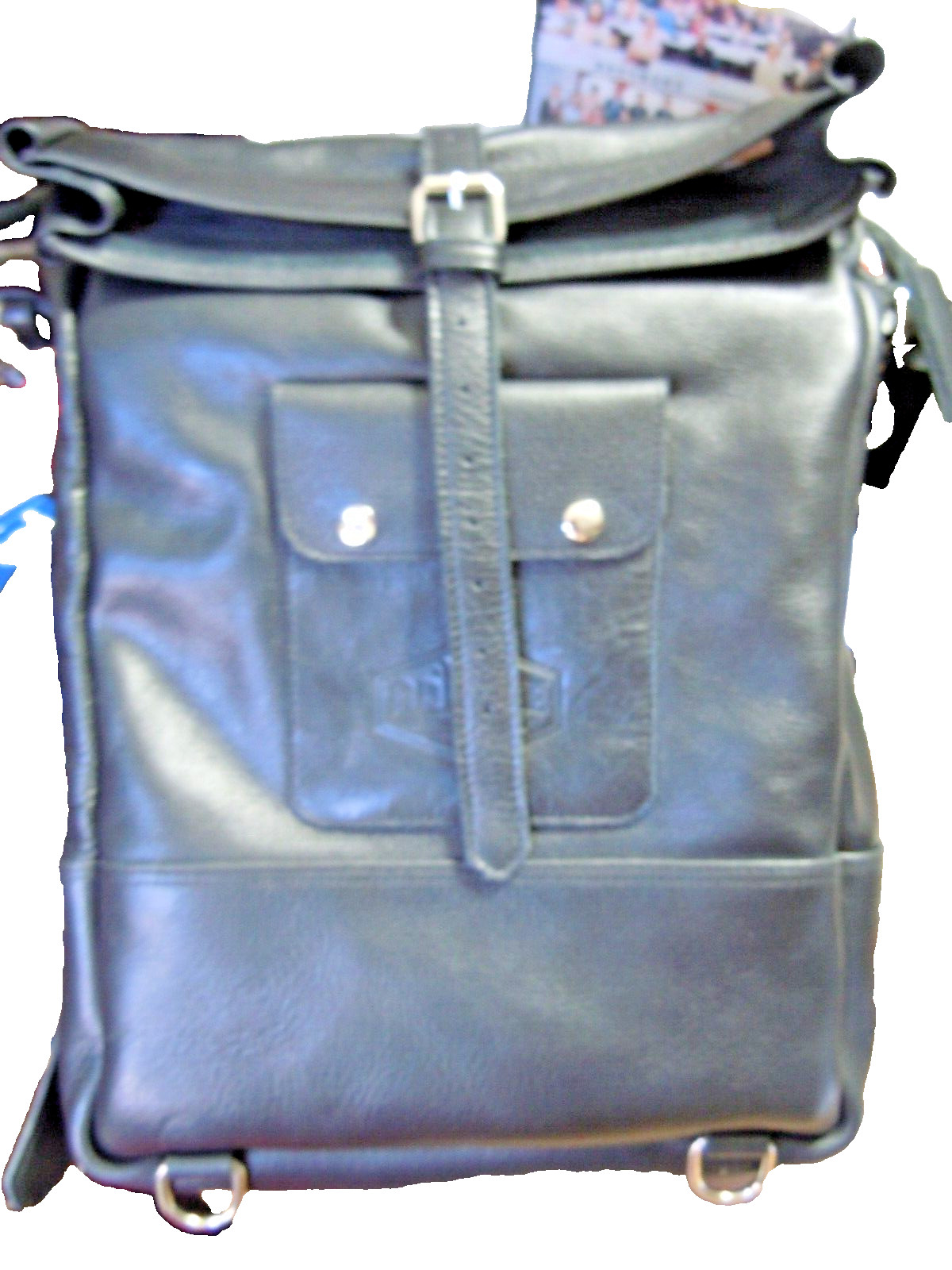NEW Greene Leather Com. ROLL TOP HEAVY BUFFALO LEATHER BACKPACK MESSENGER USA