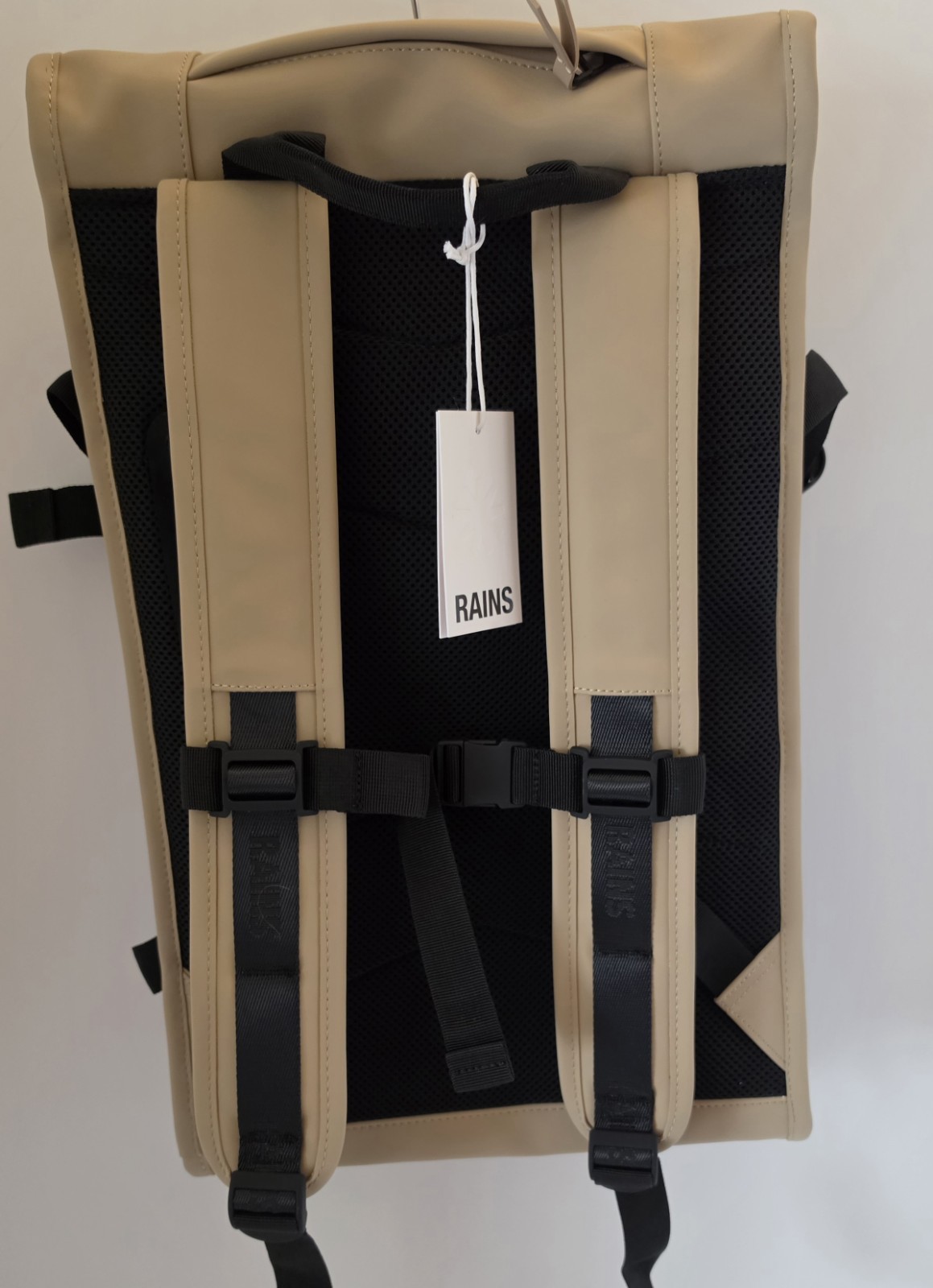 RAINS Trail Mountaineer Backpack NEW with Tags Sand/Black Waterproof