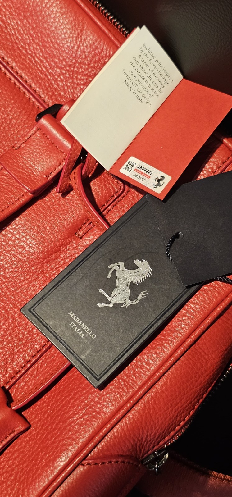 Ferrari Bag (Rosso Corsa Red) Colectable Bag