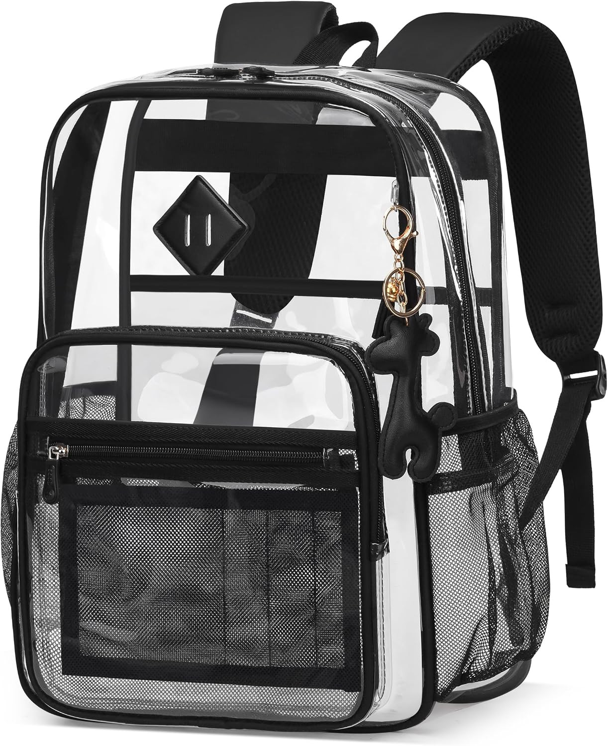 Clear Backpack Bookbag for School 20L Transparent Backpacks Heavy Duty See throu