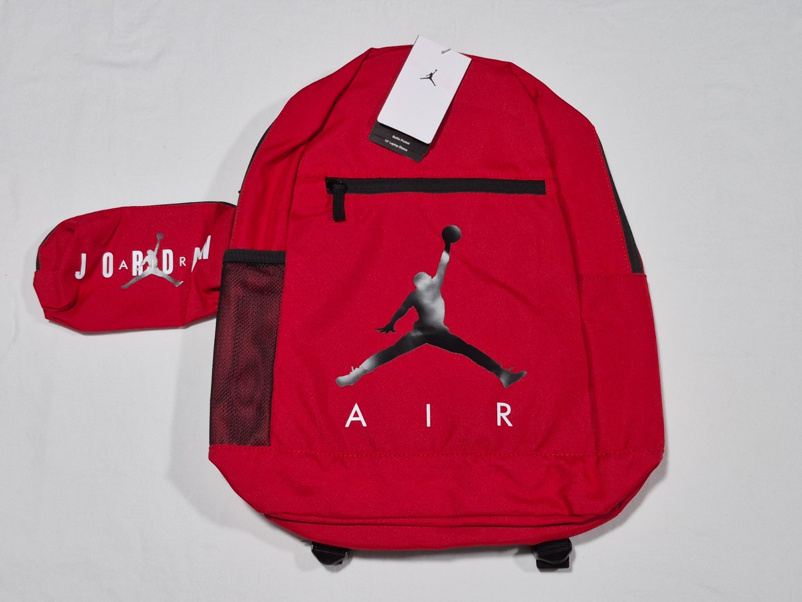 Air Jordan Jumpman Back pack Full Size With Pencil Case 15″ Laptop Sleeve Red