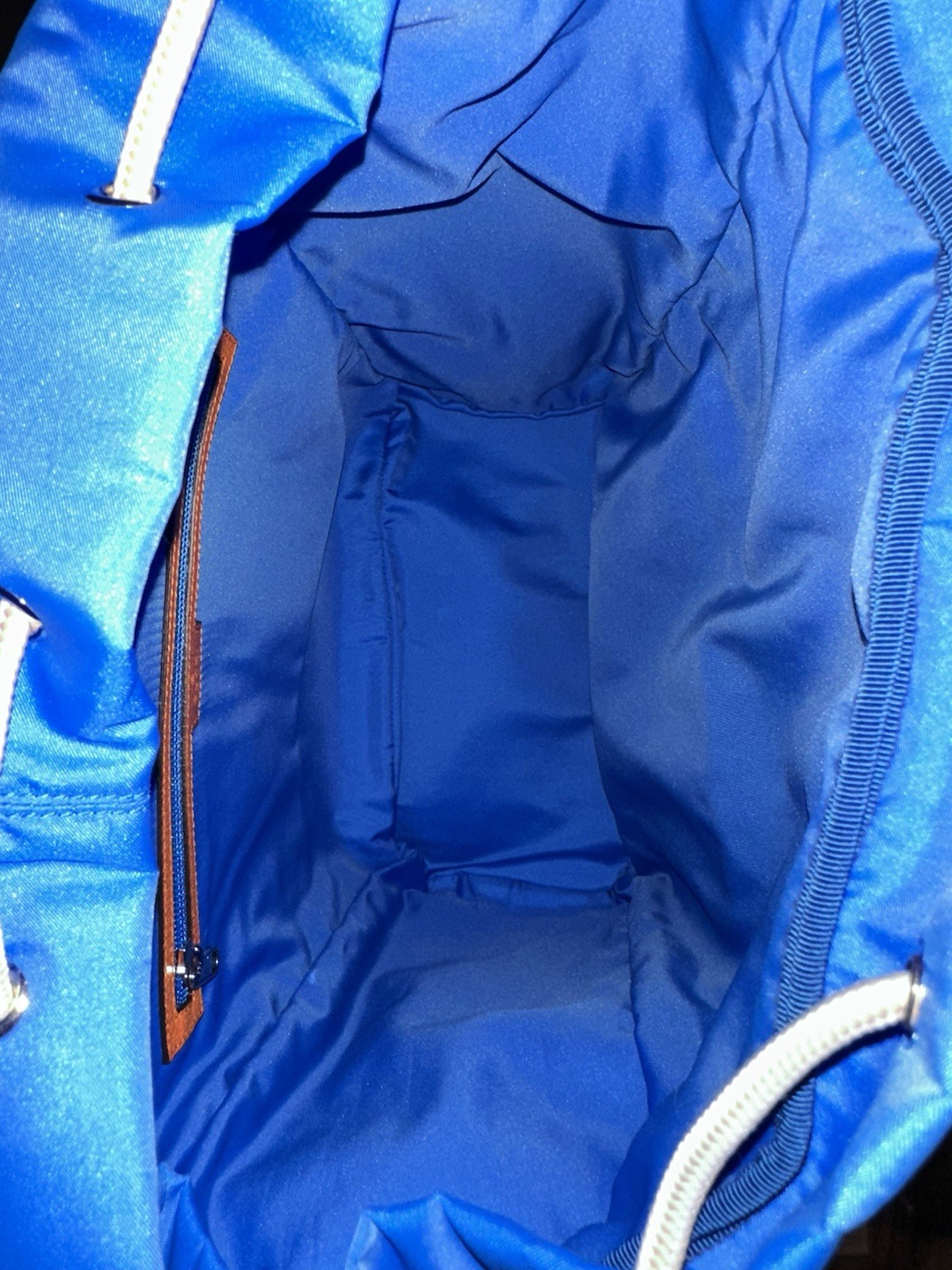 Gucci GG Allover Jersey Backpack w/ Detachable Front Panel Blue/Purple Authentic
