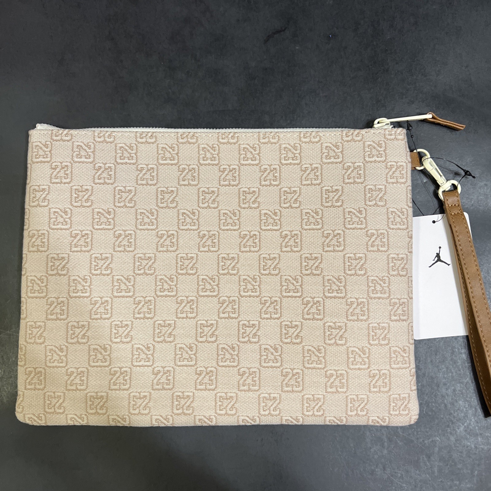 NIKE AIR JORDAN MONOGRAM POUCH MM0897-W3Z NWT