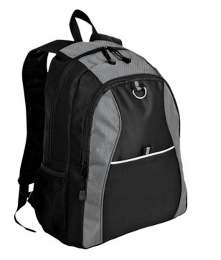 Port Authority Contrast Honeycomb Backpack School Bookbag – 3 Color Options