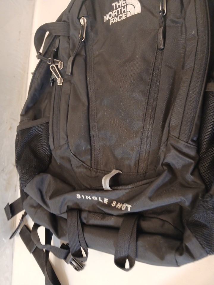 The North Face SINGLE SHOT Backpack Black 16cm Used