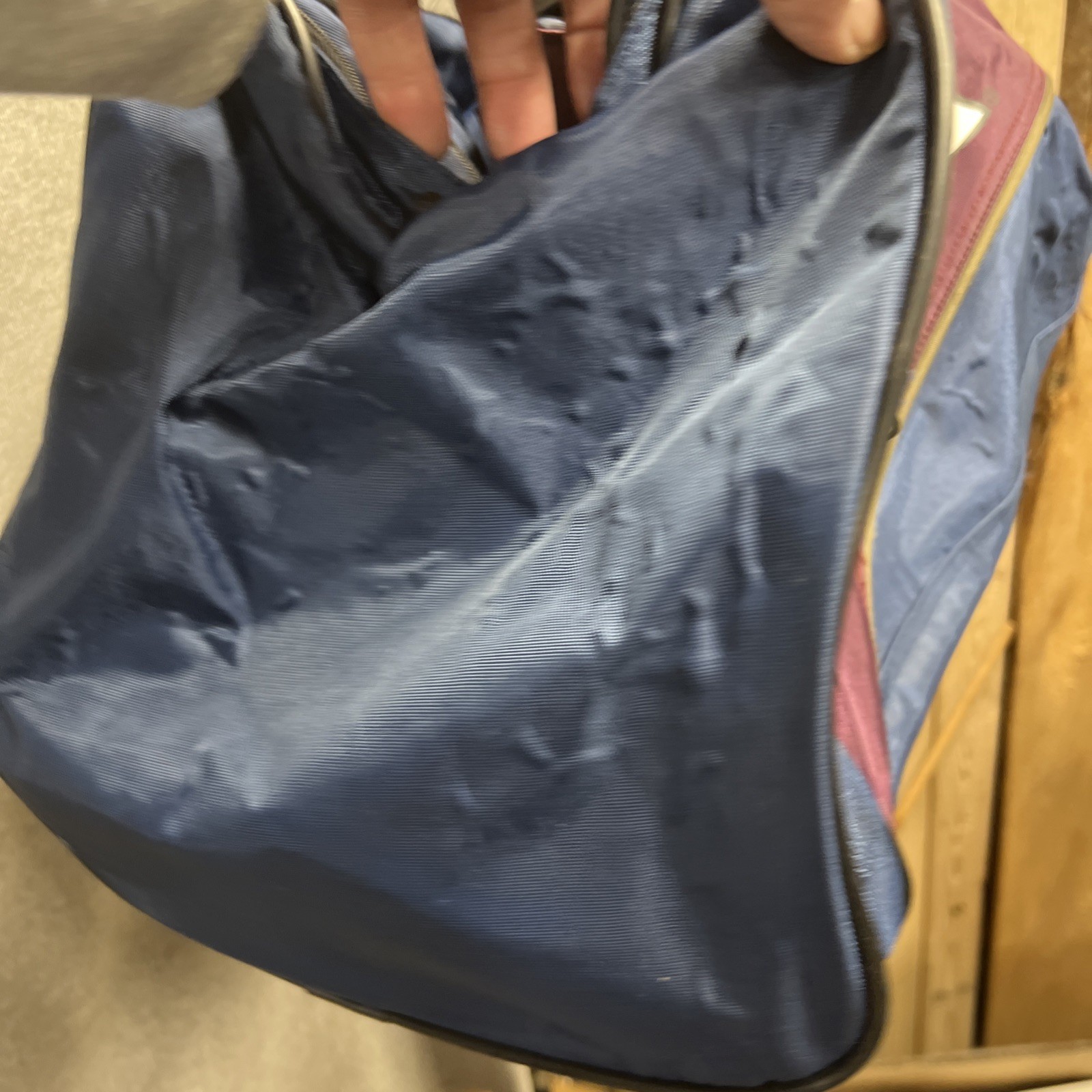 Duffle or Gym Bag Spalding Sports Equipment 26″ Blue Black side pocket