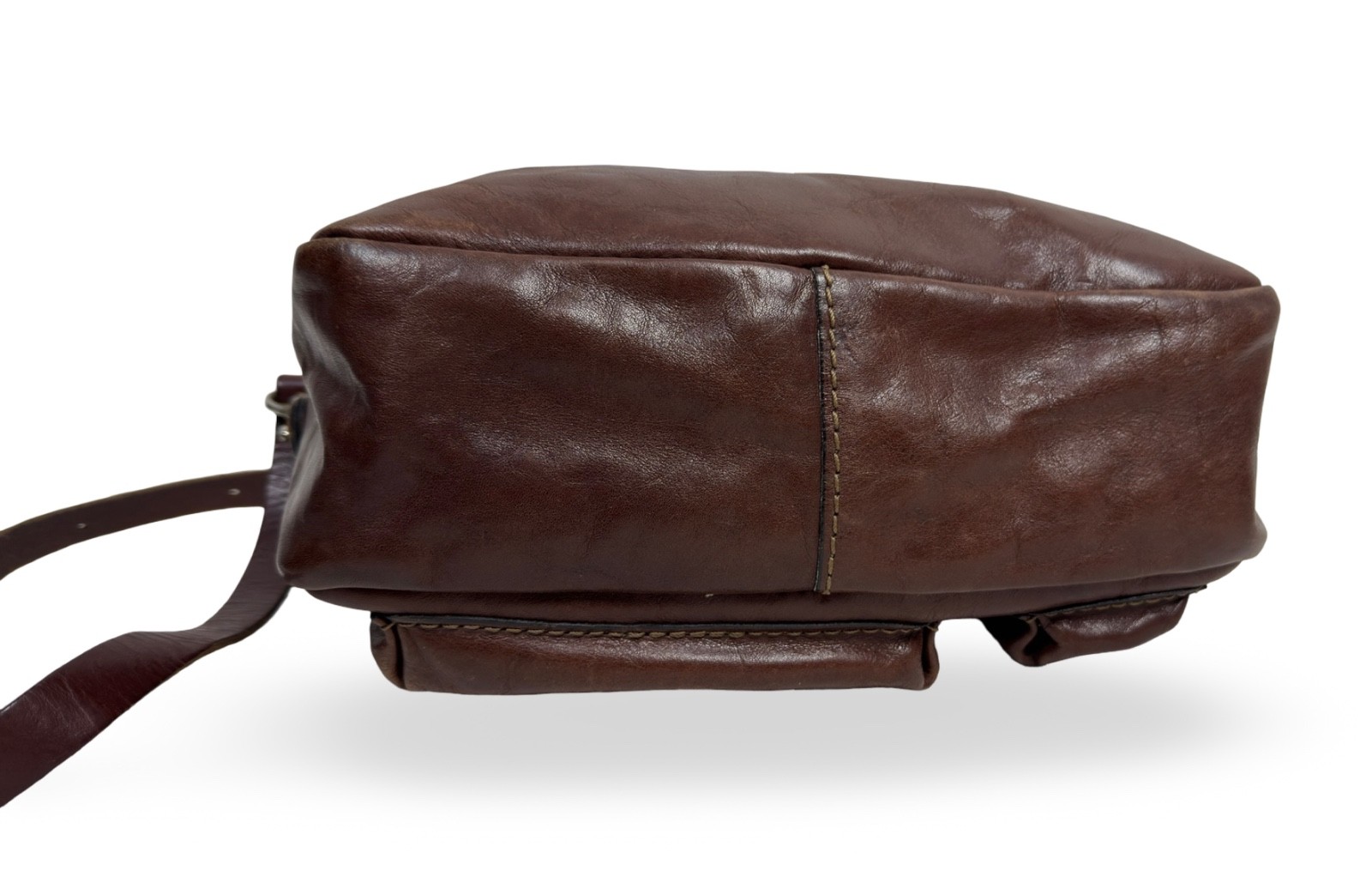 Herz Bag Leather Handmade 2way Multifunctional Shoulder Brown Unisex