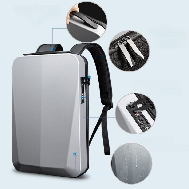 15.6in Premium Mens Backpack Computer Bag Anti-theft Waterproof Usb Business Bag