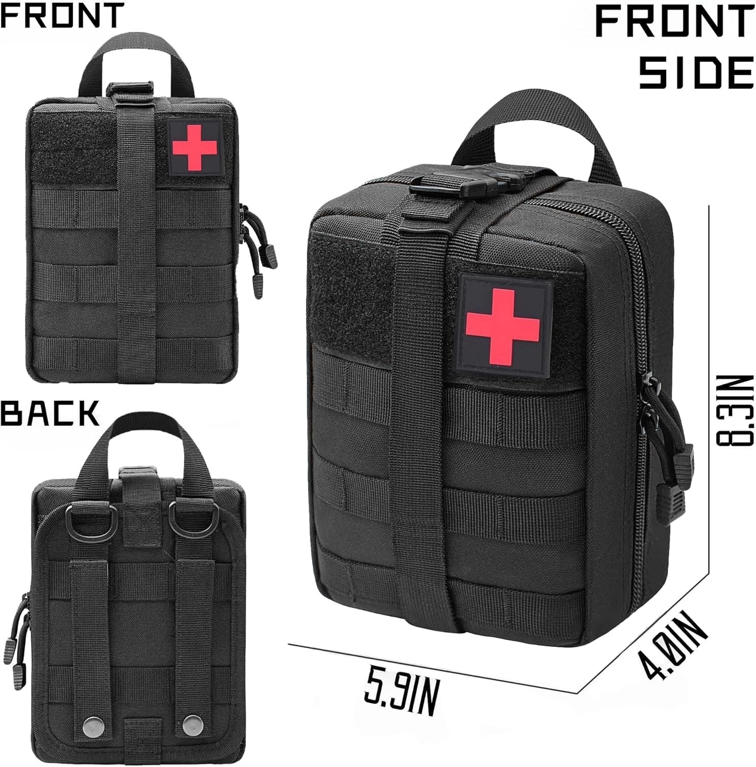 Tactical Molle IFAK Pouch – Tear Away Rip Away Survival First Aid Medical Pouch