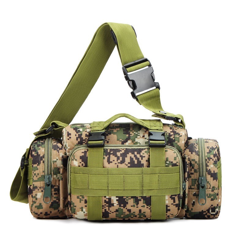 Tactical Military Chest Fanny Shoulder Waist Bag Camo Hunting Molle Camping Pack