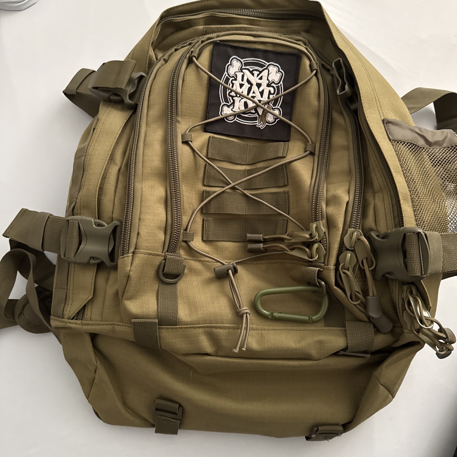 IN4MATION BACKPACK BRAND NEW NEVER USED MILITARY STYLE OLIVE HAWAII