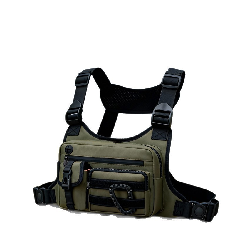 Tactical Chest Bag Running Backpack Multifunctional Vest Strap Waterproof