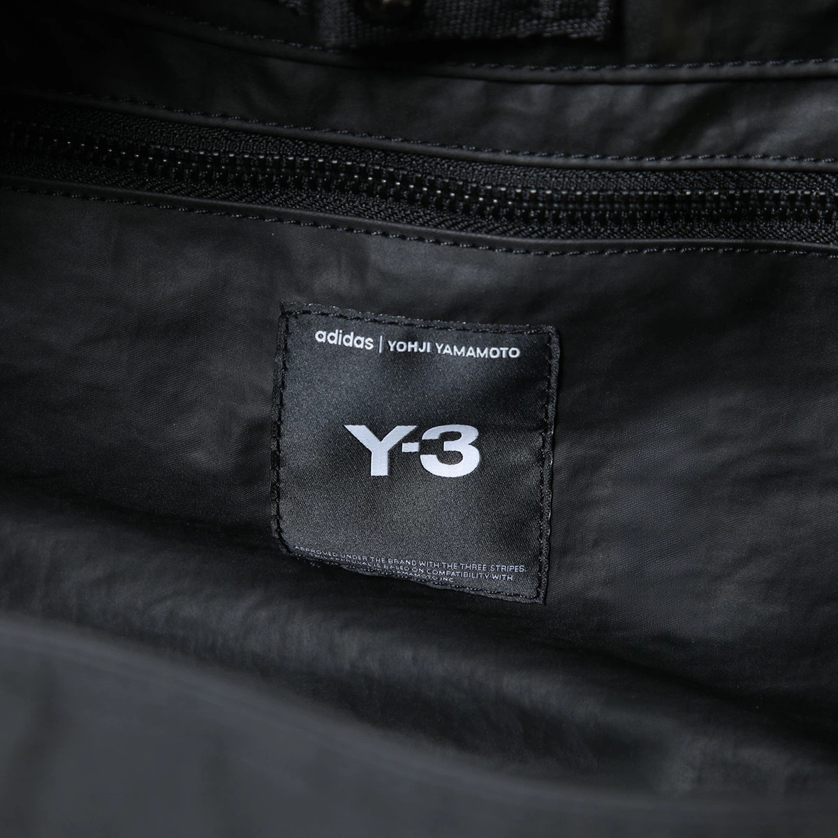 Yohji Yamamoto Y-3 NEWSPAPER S Shoulder Bag Men Water-Repellent Tote Bag Black