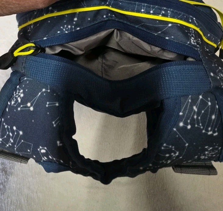 High Sierra Blue Yellow Backpack School Travel Bag Bookbag