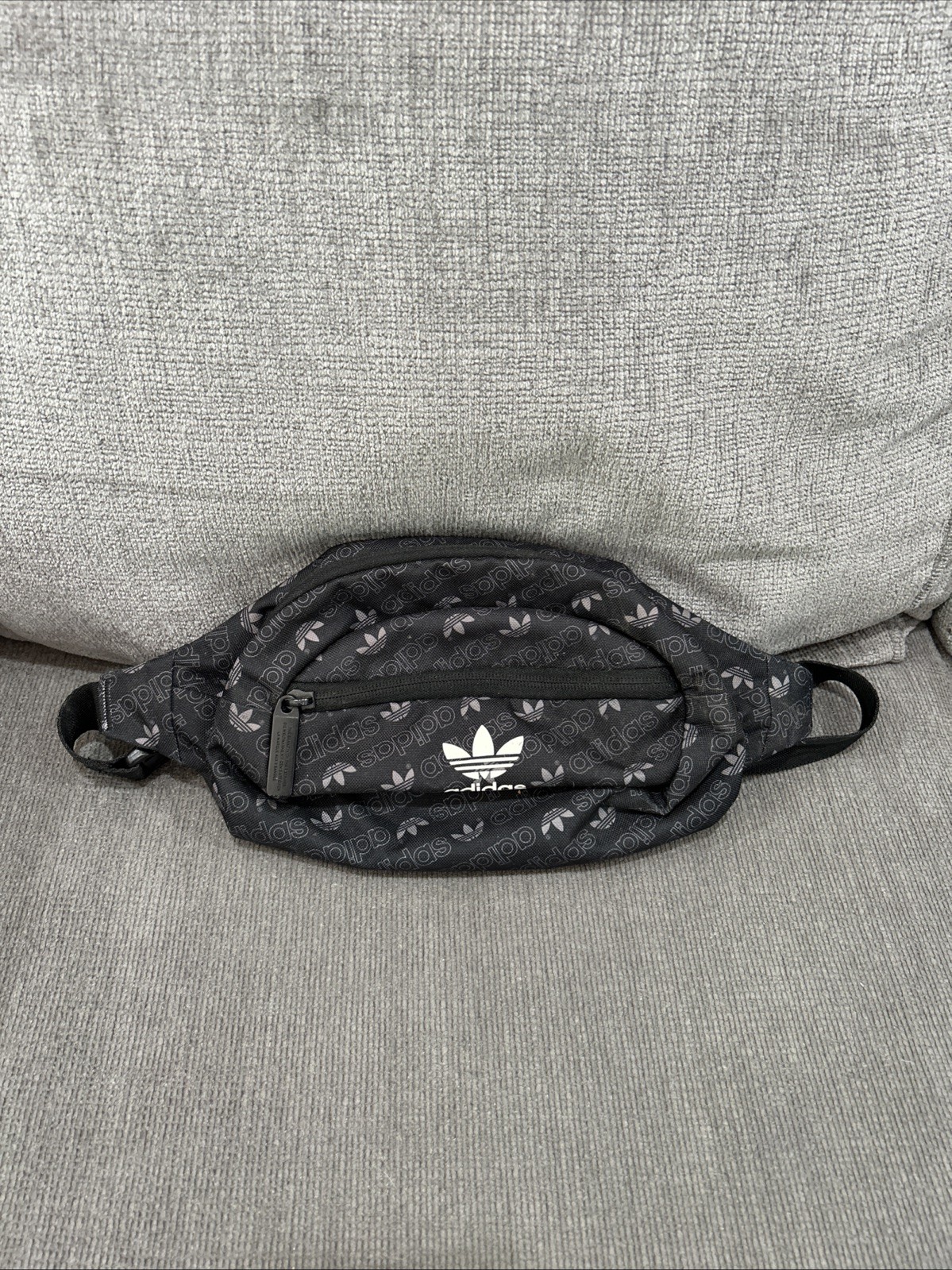Adidas Fanny Pack Crossbody Belt Bag All Over Print Black