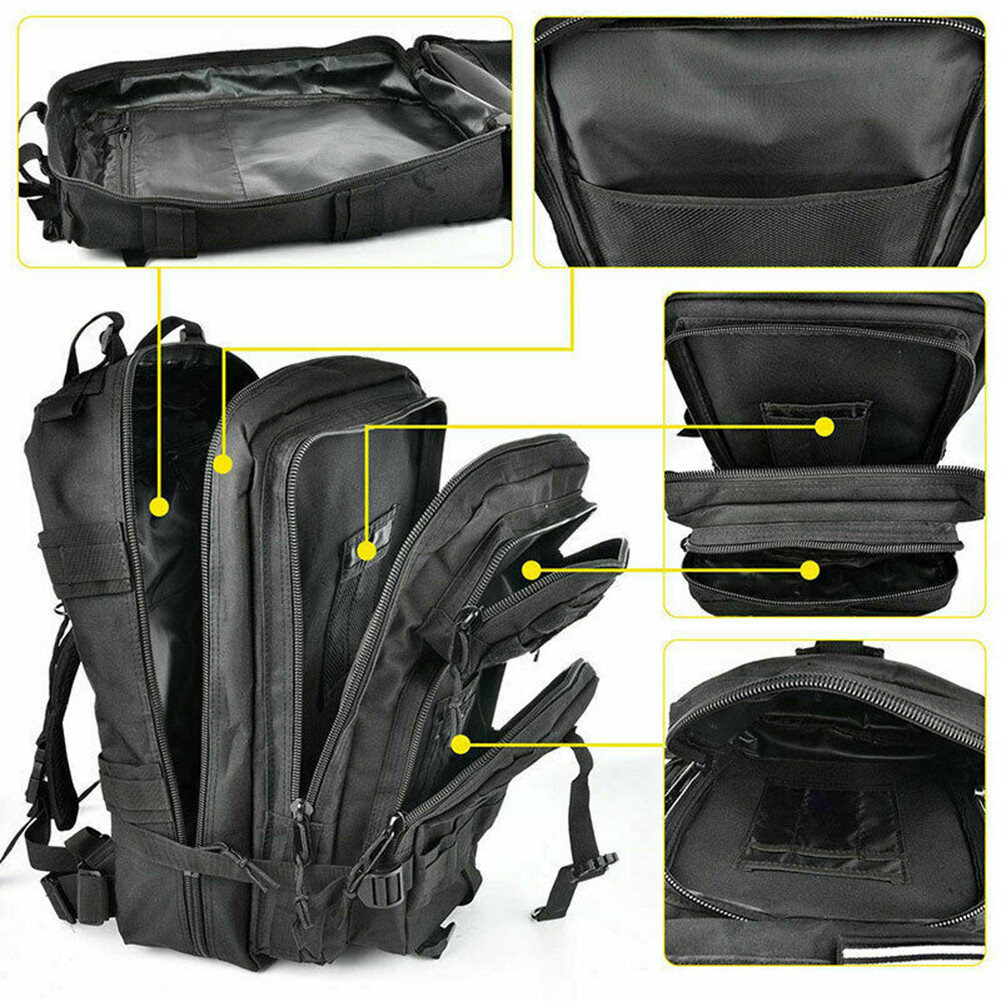 30L/45L Military Tactical Backpack For Men Molle Daypack 3Day Bug Out Hiking Bag