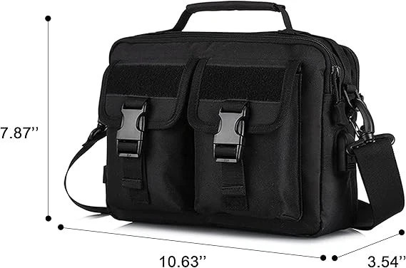 Multifunction Tactical Messenger Bag Nylon Shoulder Briefcase Handbags with U…