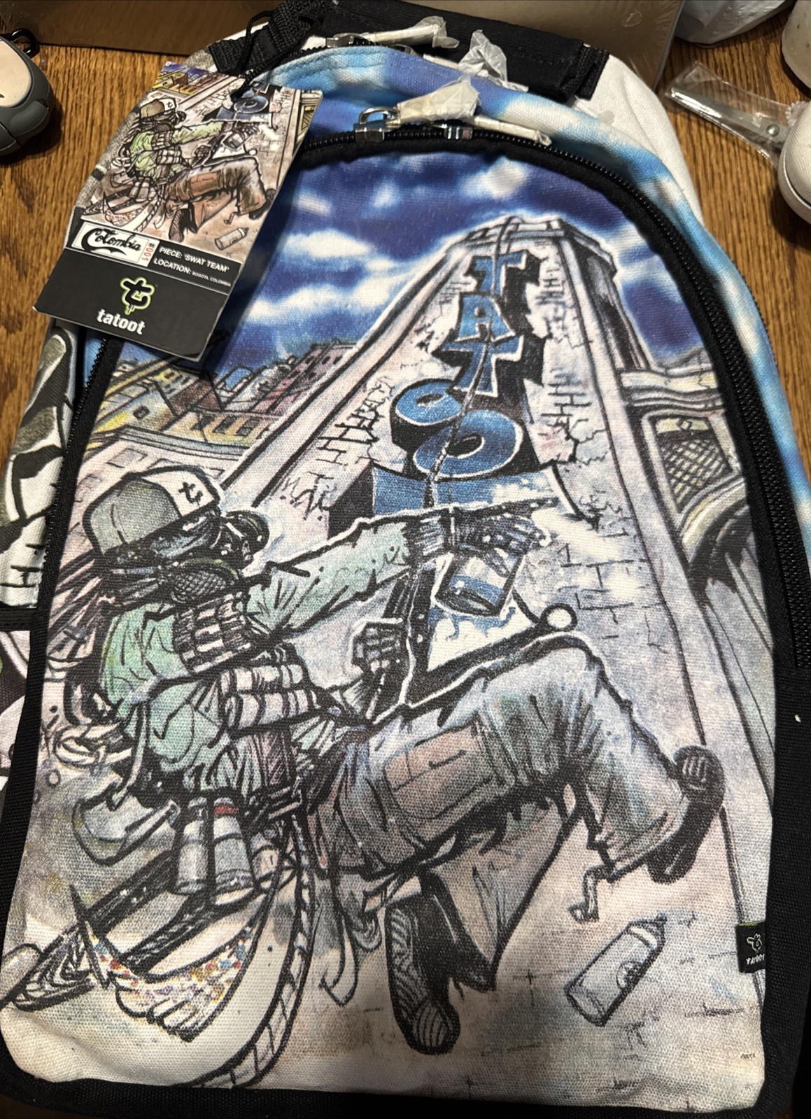 Tatoot “Swat Team” Backpack “vintage” Style# COL-BP-001 NWT