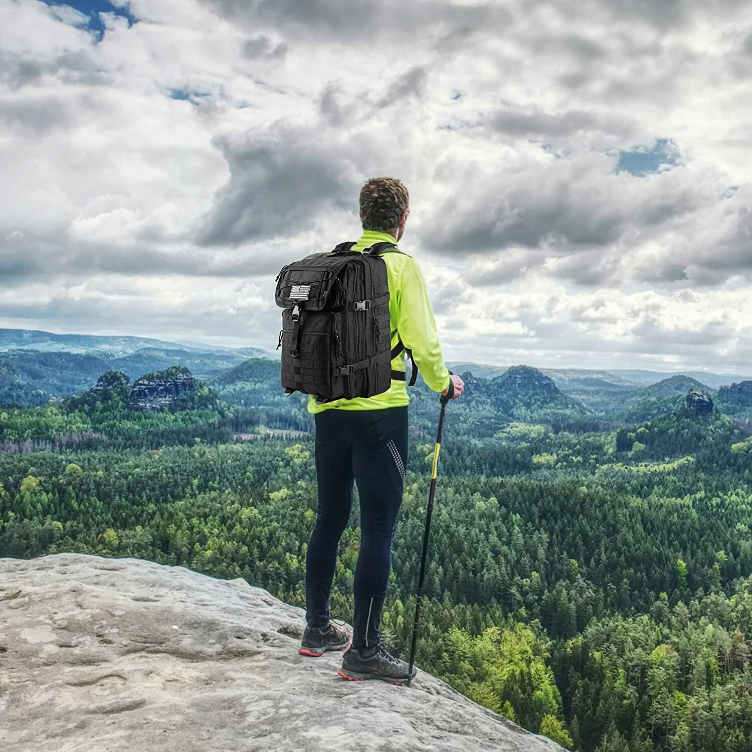 Extra Large Travel Backpack Rucksack Camping Laptop Hiking School Book Bag 45L