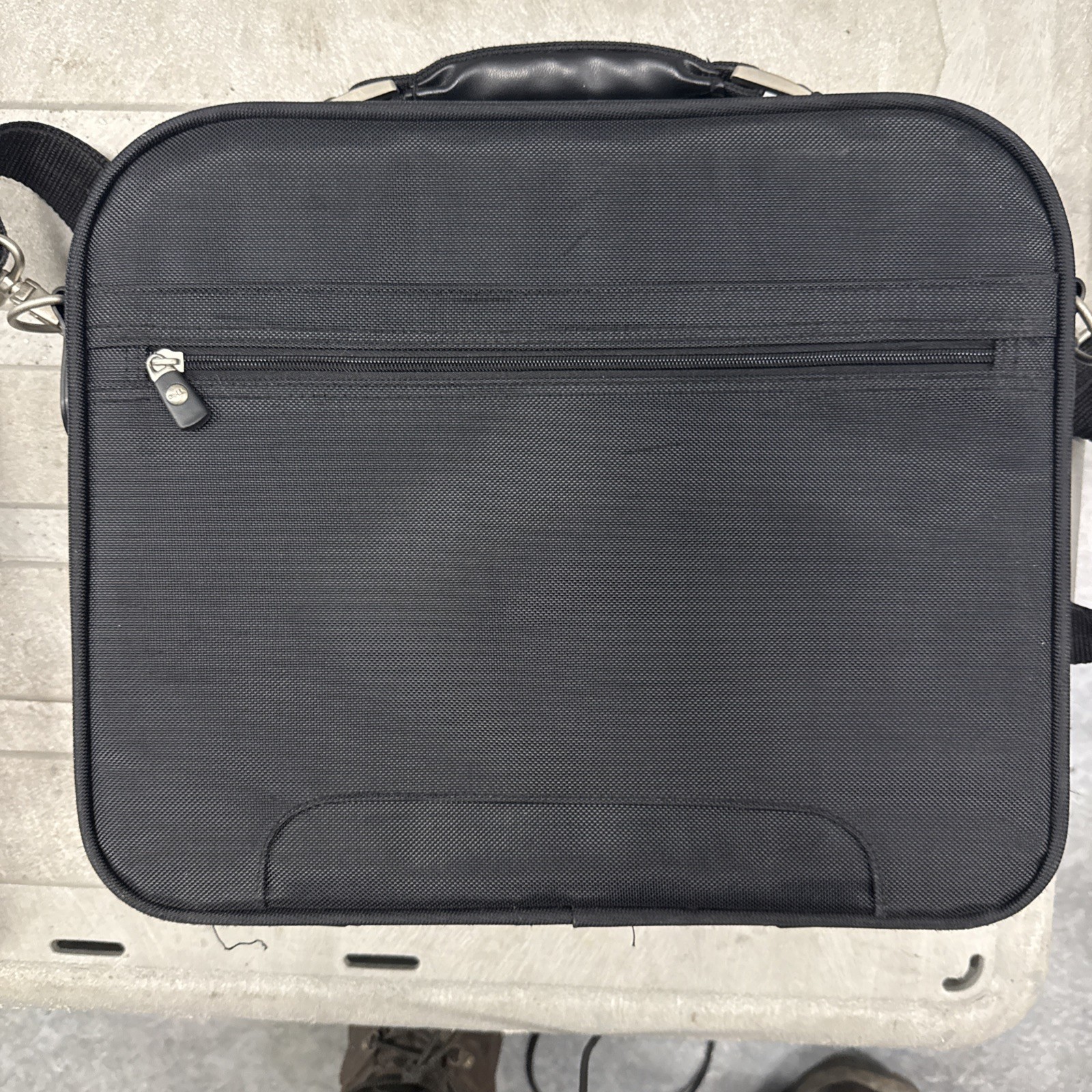 DELL Multi Pocket Black Nylon Padded Laptop Bag Briefcase Attache Case NEW