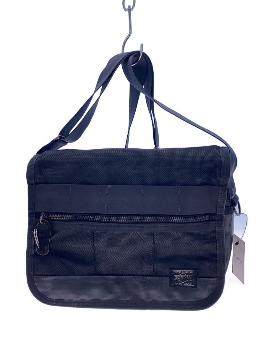Authentic Porter Canvas Shoulder Bag Black Unlined 10cm Deep 22cm High 25cm Wide