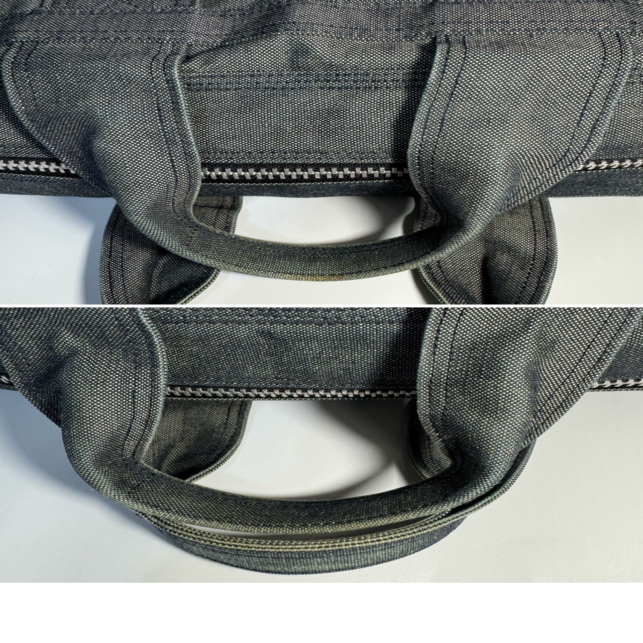 PORTER Deeper Boston Bag Gray Denim Quilted Yoshida Japan