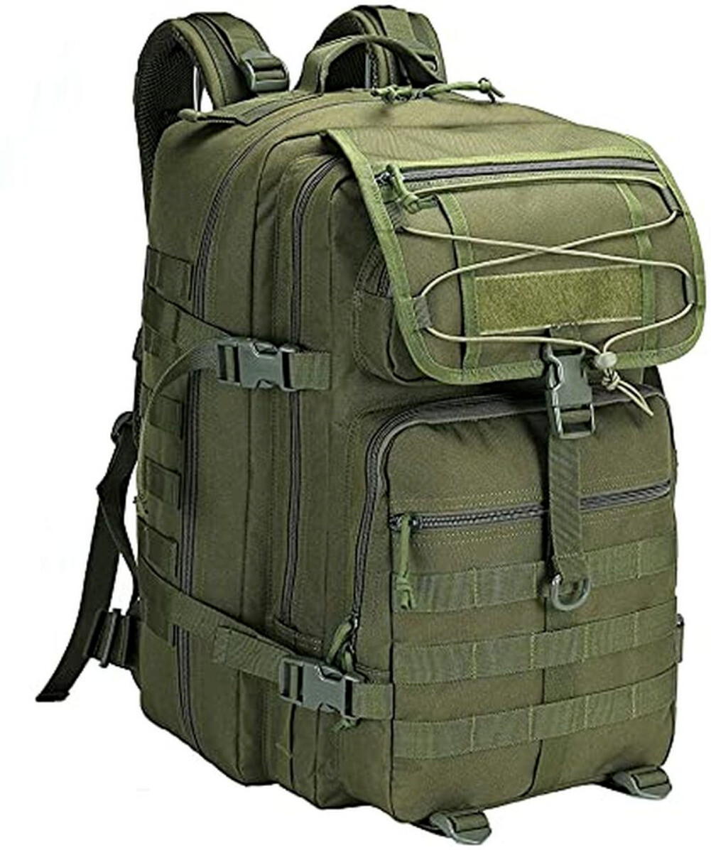 45L Molle Tactical Backpack Rucksack Outdoor Military Camping Hiking Travel Bag