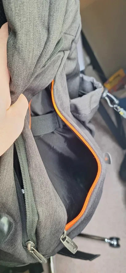Crossbody Sling Backpack-Single Strap Shoulder Bag with USB Charging Port – Gray