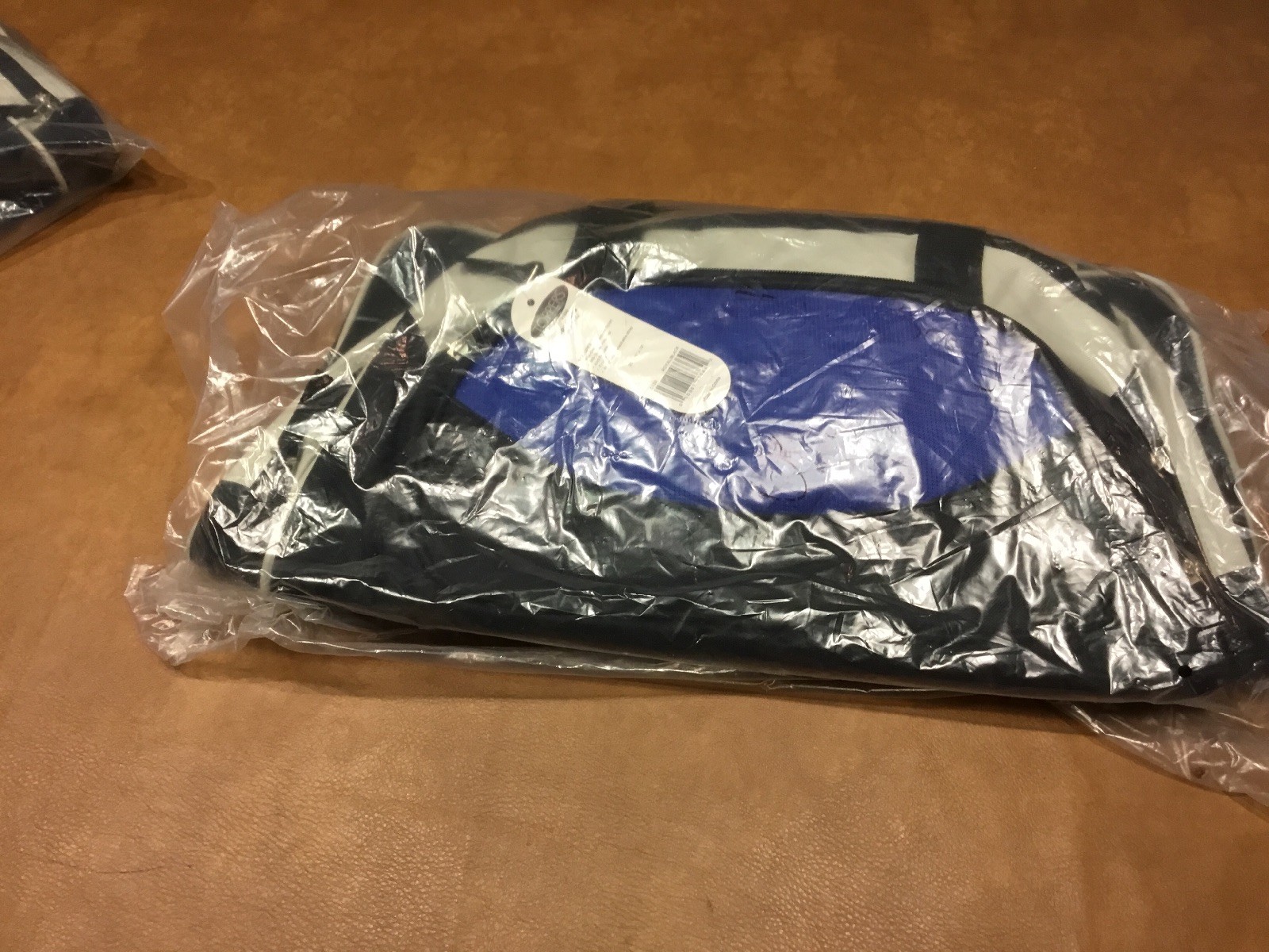 Toppers Black,blue And Gray Duffel Bag. 23 X 11 X 1o New With Tags