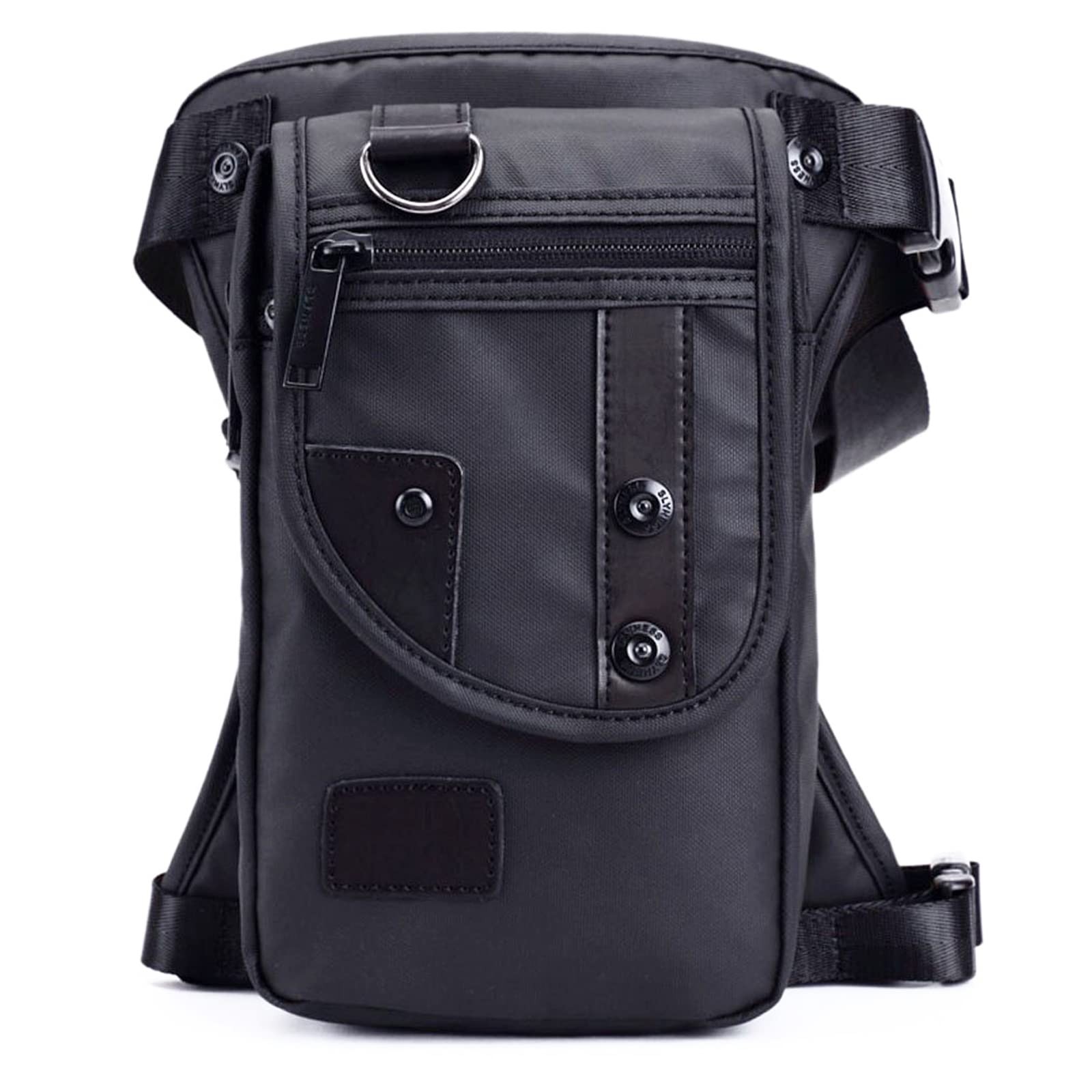 Fekesu Oxford Leg Bag for Men Motorcycle Riding 17.78×6.86×25.91 cm, Black