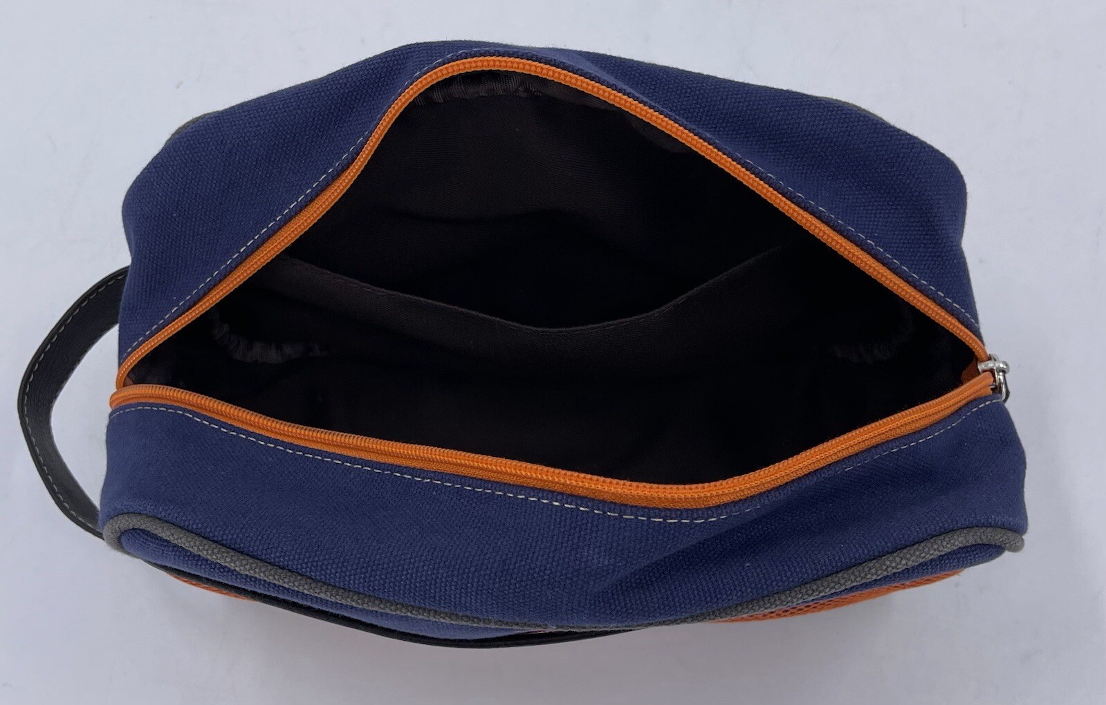 Tommy Bahama Men’s Toiletries Travel Bag Orange & Blue (Gators) Fabric 10 X 4.5”