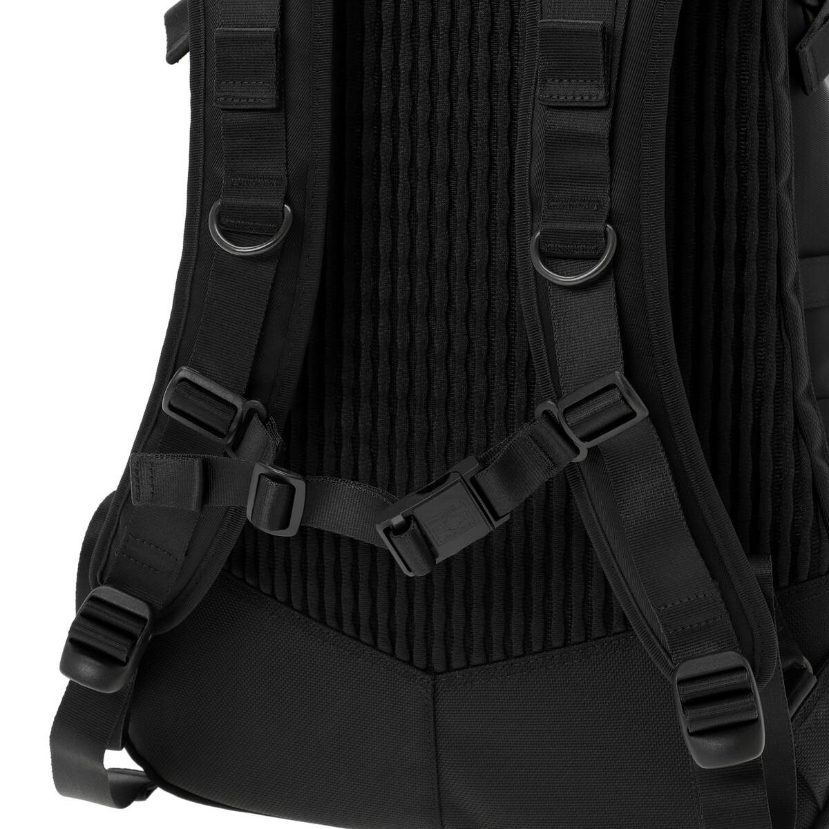 PORTER THINGS BACKPACK Black with Fluorescent FIDLOCK Nylon 32 x 50 x 20cm