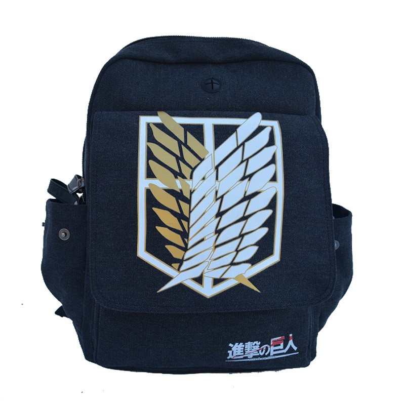 Anime Attack On Titan Backpack Schoolbag Shoulders Bag Outdoor Student Gift New