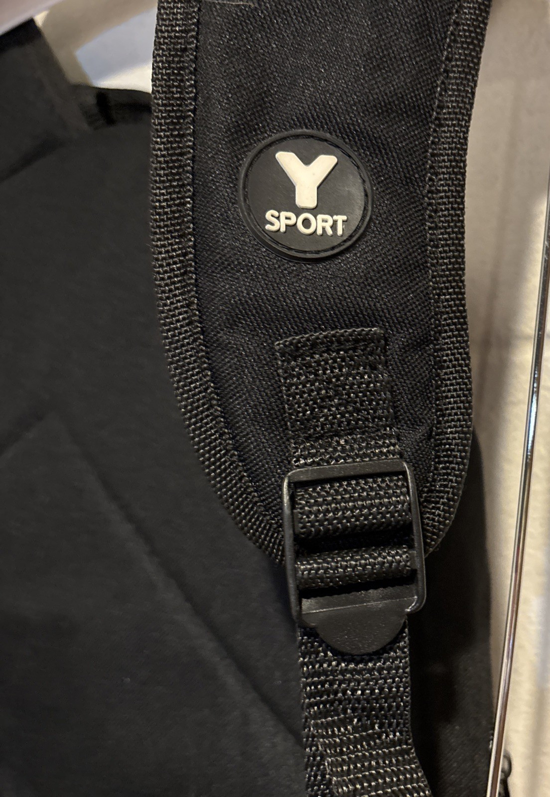 Y Sport Backpack Bag Black Music Theme Side Pockets Top Handle Retro School