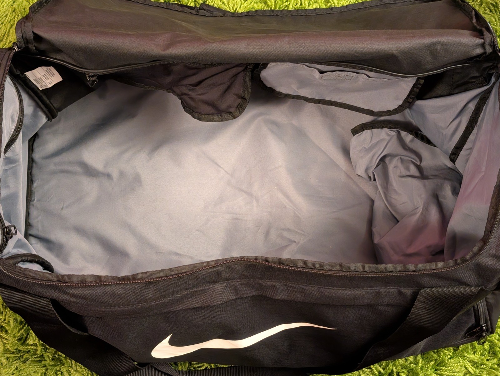 Nike Brasilia Medium Duffel Bag 60L Black White BA5977-010 Training Gym